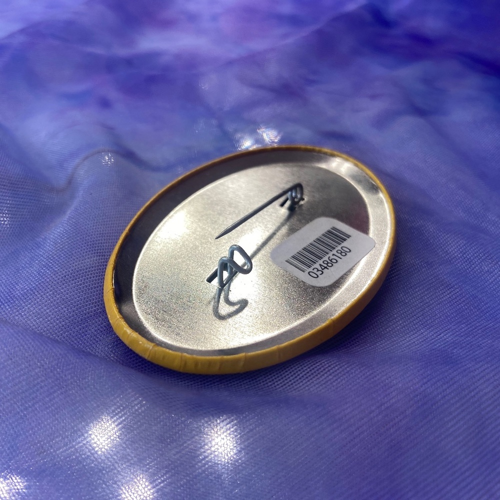 “I Miss You When I’m Bored” Novelty Oblong Printed Lapel Pin Funny Offset Button - Picture 2 of 4